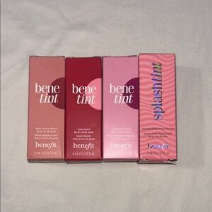 Benefit Lip & Cheek Tint Set — Pink, Red, Rose, Coral Shades
